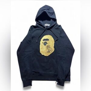 Bape x Ovo Ape head pullover hoodie black Large